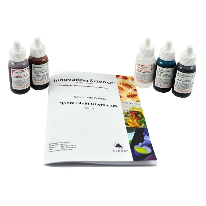 Innovating Science Spore Stain Chemicals Kit