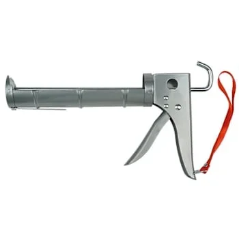 Irion Half-Pipe Caulk Gun With Cutter, Grey, 10 Oz.