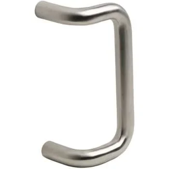 Ives 90-Deg. Offset Solid Door Pull (Satin Stainless Steel)