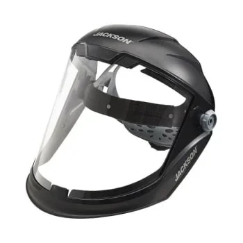 Jackson Safety Lightweight Premium Face Shield With Ratcheting Headgear, Black