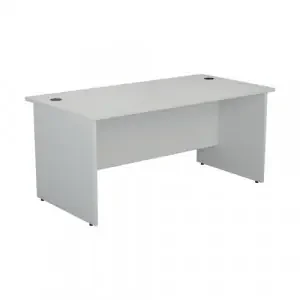 Jemini Rectangular Panel End Desk 1200x800x730mm White KF804376