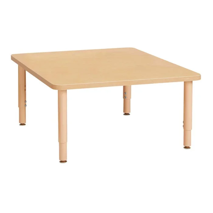 Jonti-Craft Purpose+ Square Table, 48 x 48 x 14 to 24 Inches