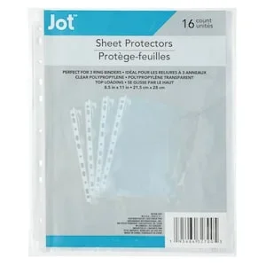 Jot 16-ct. Sheet Protectors