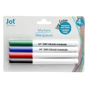 Jot Dry Erase Markers, 4-ct. Packs