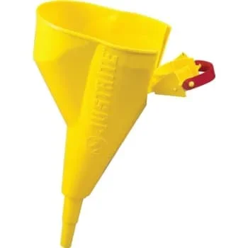 Justrite Yellow Polypropylene Funnel