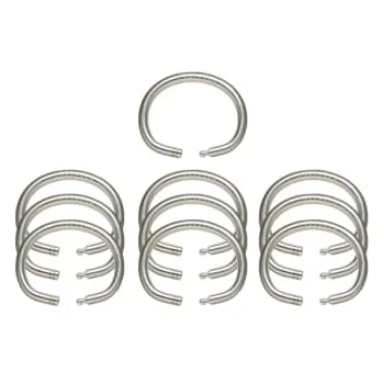 Key Systems Tamper Proof Key Ring, 1″ Diameter, 3 Cm, Package Of 10