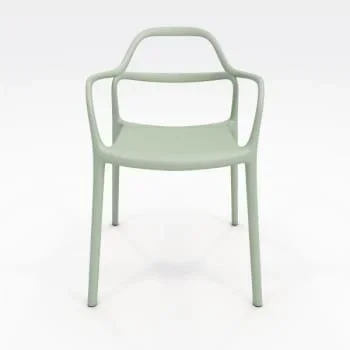 Kfi Express Yourself Indoor/outdoor Solid Polypropylene Chair In Sage