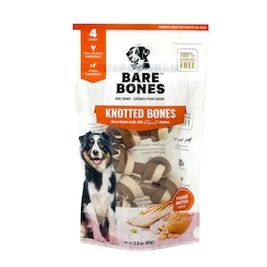Kind Rewards Bare Bones Chewy Dog Snack, 4-pc Pack.