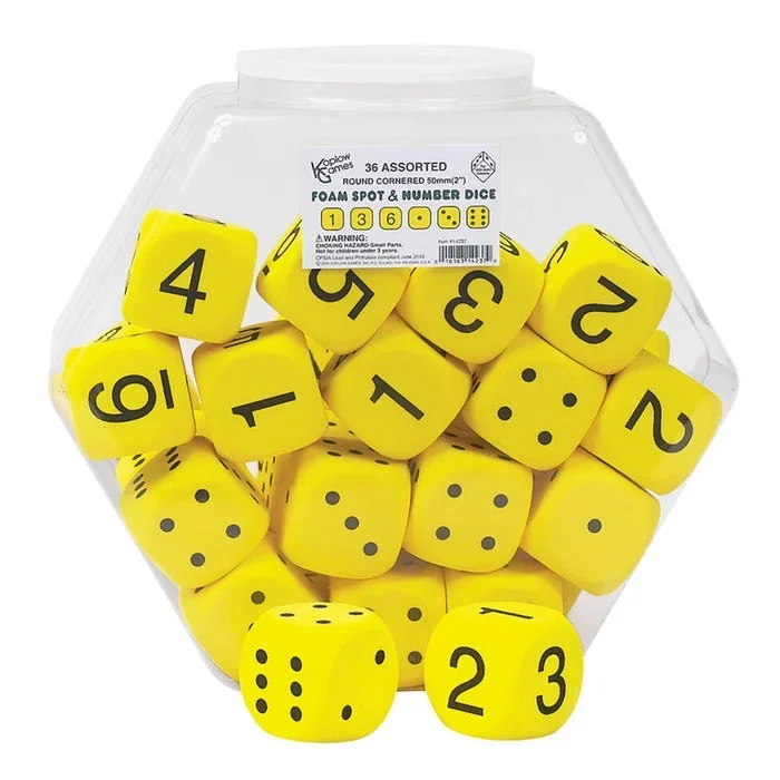 Koplow Games Math Dice, 2 Inch, Set of 36