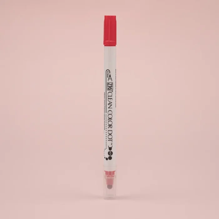 Kuretake ZIG Clean Color Dot Double-Sided Marker – Red 020