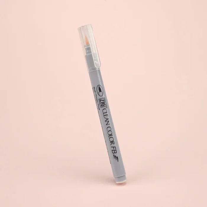 Kuretake ZIG Clean Color FB Felt Tip Brush Pen – Light Beige – 074