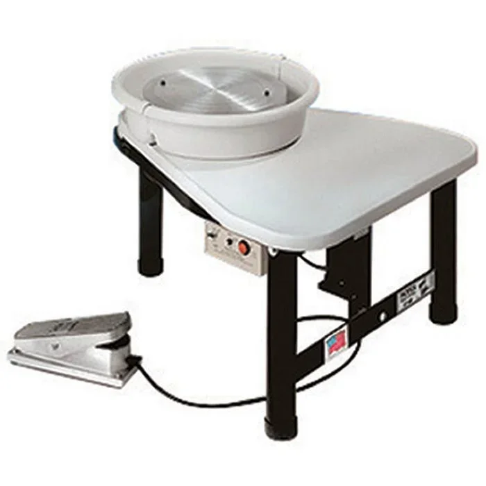 Laguna Pacifica GT 400 Pottery Wheel, 1/2 HP, White/Black
