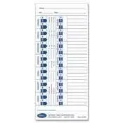 LATHEM Universal Time Card, White, 100 per Pack (Case of 6)