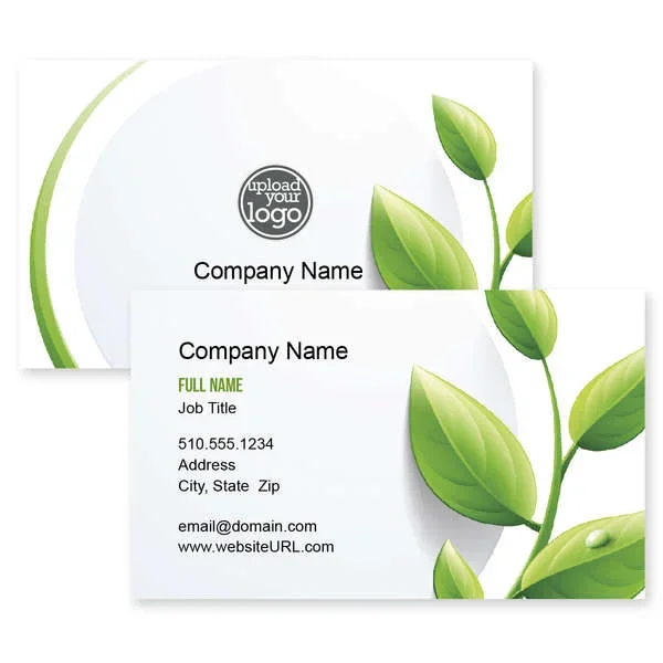 Leaf Spring Business Card 2×3-1/2 Rectangle Horizontal