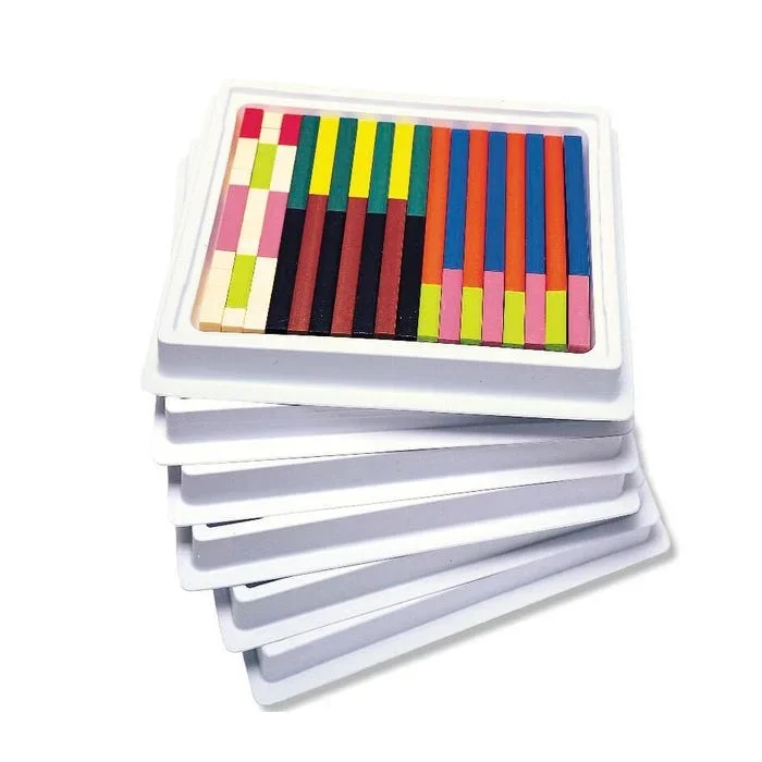 Learning Resources Cuisenaire Rods Multi-Pack, Wood, 6 Sets with 74 Rods Each