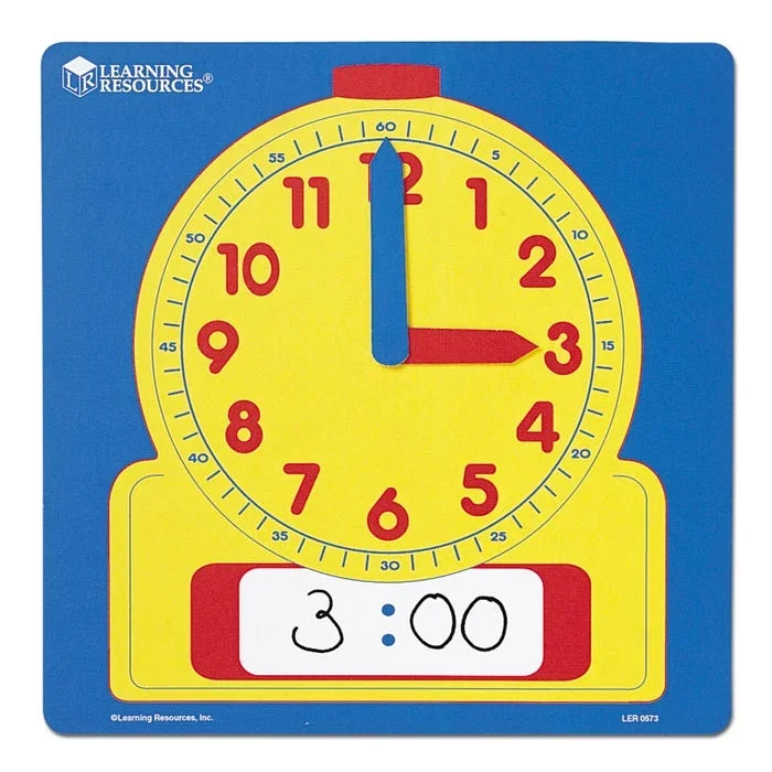 Learning Resources Write and Wipe Demonstration Clocks
