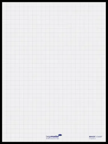 Legamaster Magic Chart Whiteboard Sheets 600x800mm Squared 25 Sheets per Roll – 7-159000