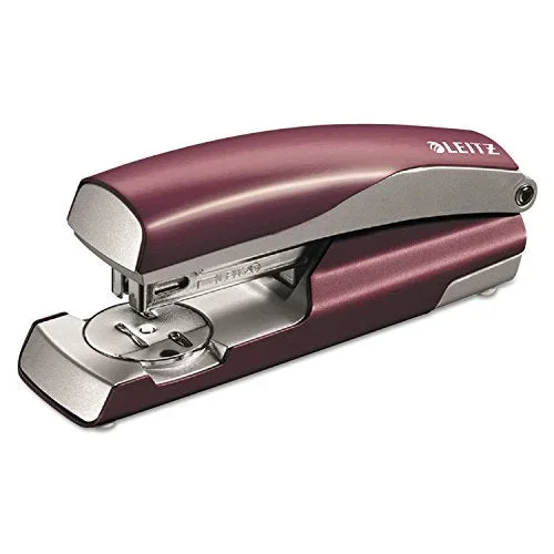 Leitz 55657028 NeXXt Series Style Metal Stapler, Full-Strip, 40-Sheet Capacity, Red