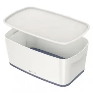 Leitz MyBox Storage Box with Lid Small White/Grey 52291001