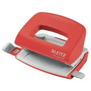 Leitz NeXXt Recycle Mini Hole Punch 10 Sheets Red – 50100025