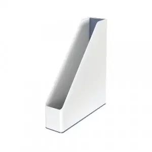 Leitz WOW Dual Colour Magazine File A4 White/Grey 53621001