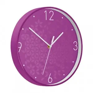 Leitz WOW Wall Clock Purple 90150062