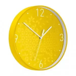Leitz WOW Wall Clock Yellow 90150016
