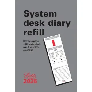 Letts System Desk Calendar Refill 2026 26-TSDR