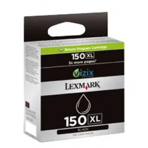 Lexmark 150XL Black High Yield Return Program Ink Cartridge for Lexmark PRO715 and Lexmark PRO915 Inkjet Printers