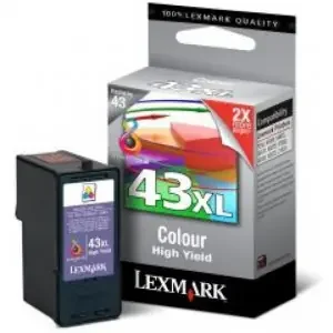 Lexmark No 43 Colour Print Cartridge (Blister B)