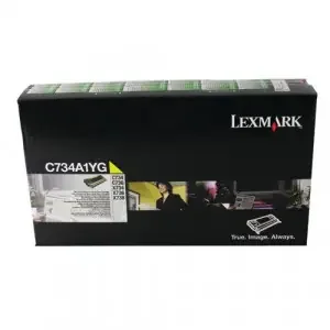 Lexmark Return Program C734A1YG (Yield 6,000 Pages) Yellow Toner Cartridge