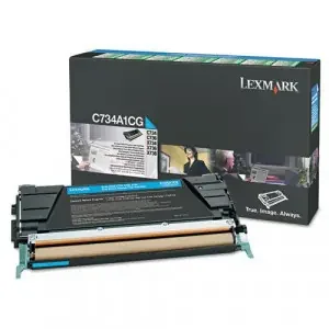 Lexmark Return Program (High Yield 10,000 Pages) CyanToner Cartridge for X748 Printers