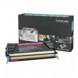 Lexmark Return Program (High Yield 10,000 Pages) Magenta Toner Cartridge for C736/X736/X738 Colour Laser Printers