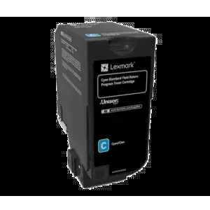 Lexmark Return Program (Standard Yield 7,000 Pages) Cyan Toner Cartridge for CS720, CS725, CX725