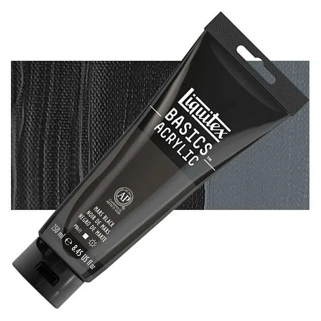 Liquitex Basics – Mars Black, 8.5 oz Tube