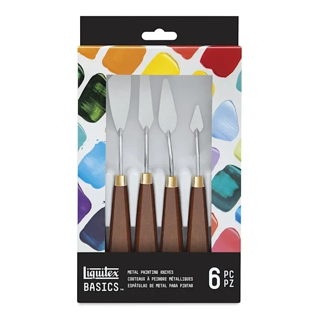 Liquitex Basics Metal Painting Knives – Set of 6