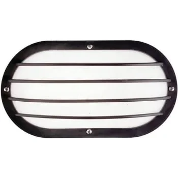 Liteco Black Eurostyle Led Outdoor Wall Mount Medium Bulkhead Fixture