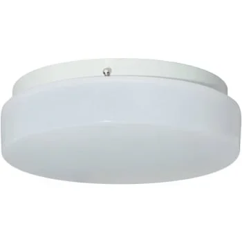 Liteco Round 11 In. White Led Flush Mount Ceiling Fixture