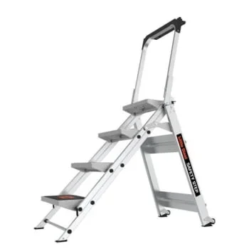 Little Giant Ladders Safety Step 4 Aluminum 300 Lbs Capacity Step Ladder