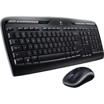 Logitech Mk320 Wireless USB Desktop Set Keyboard/Mouse (Black)