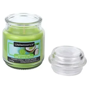 Luminessence Coconut and Lime Scented Candle Jars, 3 oz.