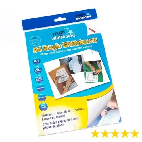 Magic Whiteboard Sheets A4 White 20 Sheets – A4MAGICWHITEBOARD001