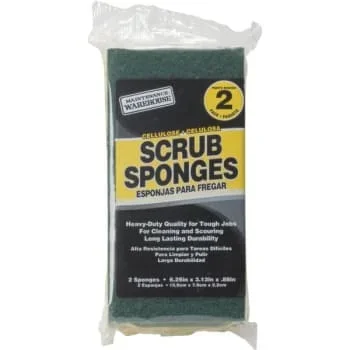 Maintenance Warehouse® Cellulose Scrubbing Sponge (2-Pack) (Green)