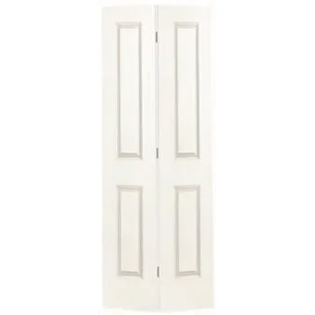 Masonite 24 In. X 80 In. X 1-3/8 In. Painted White 2-Panel Hollow Core Smooth Bifold Interior Door