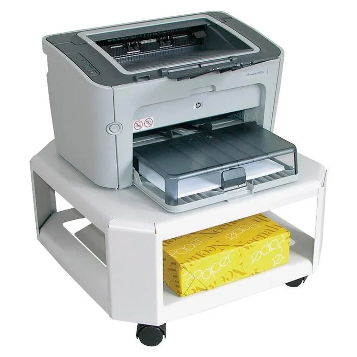 Master Products Mobile Printer Stand, 17 x 17 x 9 Inches, Platinum