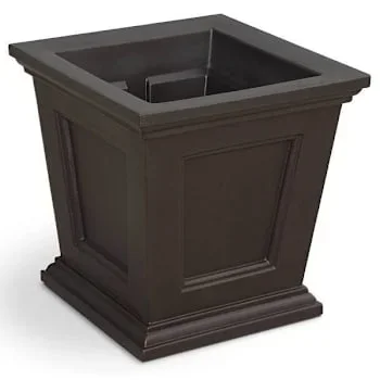 Mayne Fairfield 16×16 Square Planter – Espresso