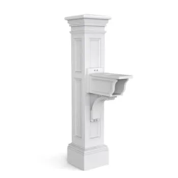 Mayne Liberty Mail Post – White