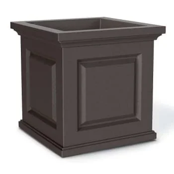 Mayne Nantucket 20×20 Square Planter – Espresso
