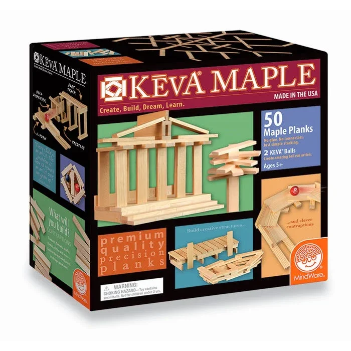 Mindware KEVA Maple Planks, 50 pieces