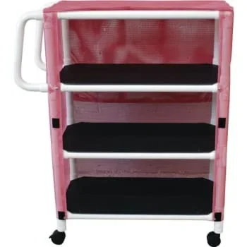 Mjm Linen Cart Three-Shelf Mauve